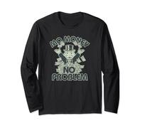 Monopoly Mr. Monopoly No Money No Problem Vintage Logo Manche Longue