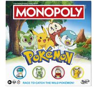 Parker Jeux – Jeu de société – Monopoly Pokémon Édition – Version anglaise