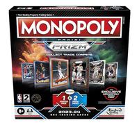 Monopoly Prizm : Jeu de société NBA 2e édition - Jeu Monopoly avec Cartes à Collectionner Panini NBA 2023-24 - À partir de 8 Ans - 2 à 4 Joueurs - Jeux de Basket-Ball