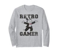 Monopoly Retro Gamer Mr. Monopoly Distressed Style Manche Longue