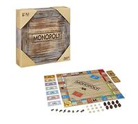 Monopoly Rustic, édition spéciale en bois, le classique des jeux de société, exclusif à Amazon (allemand)
