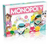 Winning Moves - Monopoly Squishmallows - 1 peluche CAM LE CHAT OFFERTE - Jeu de société - Jeu de Plateau - A partir de 8 ans - 2 à 6 joueursVersion française