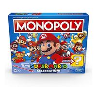 Monopoly Super Mario Celebration Edition Jeu de société pour Les Fans de Super Mario à partir de 8 Ans avec Effets sonores de Jeu vidéo, Multicolore
