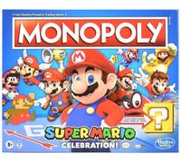 Monopoly Super Mario Celebration Edition Jeu de société pour Les Fans de Super Mario à partir de 8 Ans avec Effets sonores de Jeu vidéo, Multicolore