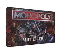 Monopoly The Witcher | Jouez comme crâne de cristal, livre flamboyant, Kaer Morhen, Lute et plus | Jeu de collection sous licence officielle basé sur la franchise de jeux vidéo populaire