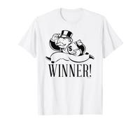 Monopoly Winner! Mr. Monopoly Running Dollars Sign Back T-Shirt
