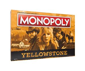 Monopoly: Yellowstone | Buy, Sell, Trade Spaces Featuring Locations from The Paramount Network Show | Collectible Classic Monopoly Game | Officially-Licensed, Yellowstone Game & Merchandise, 6 players