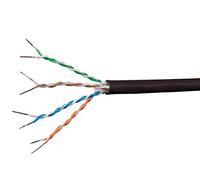 Monoprice 118600 Câble Ethernet en cuivre Pur Pur Cat6a 650 MHz UTP Solide de 300 m 23 AWG (CMR) Noir