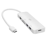 Monoprice Adaptateur HDMI multiport USB Type-C 6 en 1 4K à 60 Hz - Résolution maximale 4K à 60 Hz, 5 Gbit/s, lecteurs de Cartes, PD 100 W, câble USB-C de 6,7 Pouces, Plug-n-Play, Compact et léger,
