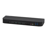 Monoprice Blackbird 4K HDMI 2.0 and USB 3.0 4x1 KVM Switch, 4K@60Hz, HDR, YCbCr 4:4:4, HDCP 2.2, Share 4 Computers with 1 Keyboard Mouse Monitor Printer