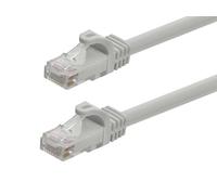 Monoprice Câble de raccordement Cat6 gris de 15,2 cm UTP 24 AWG 550 MHz en cuivre pur nu sans accroc RJ45 Flexboot Series Ethernet
