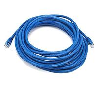 Monoprice Câble de raccordement Ethernet Cat6 - Cordon réseau Internet - 7,62 m - Bleu, RJ45, toronné, 550 MHz, UTP, Fil de cuivre Nu Pur, 24 AWG