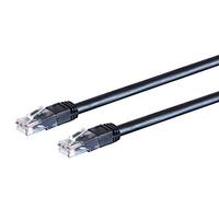 Monoprice Câble de raccordement Ethernet Cat6 pour l'extérieur - 15,2 m - Noir | RJ45 sans accroc, toronné, 550 MHz, UTP, Fil de cuivre Nu Pur, 24 AWG