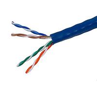 Monoprice Câble Ethernet Cat5e en vrac - Cordon réseau Internet - 76,2 m - Bleu | Solide, 350 MHz, UTP, CMR, augmentation, fil de cuivre nu pur, 24 AWG