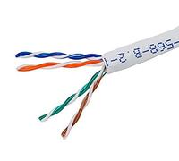 Monoprice Câble Ethernet Cat5e en Vrac - Cordon réseau Internet - Solide, 350 MHz, UTP, augmenté, Fil de cuivre Nu Pur, 24 AWG, sans Logo, 304,8 m, Blanc