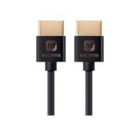 Monoprice Câble HDMI haute vitesse - 1,83 m - Noir, 4K @ 24 Hz, 10,2 Gbit/s, 36AWG, YUV, 4:2:0 - Série Ultra Slim