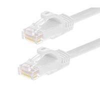 Monoprice Cat6 Ethernet Patch Cable - 10 Feet - White (12 Pack) Snagless RJ45, Stranded, 550MHz, UTP, Pure Bare Copper Wire, 24AWG - Flexboot Series
