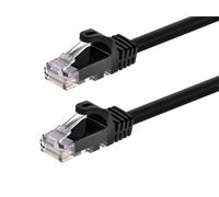 Monoprice Flexboot Cat6 Ethernet Patch Cable - Network Internet Cord - RJ45, Stranded, 550Mhz, UTP, Pure Bare Copper Wire, 24AWG, 30ft, Black