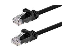 Monoprice Flexboot Series Câble de raccordement Ethernet Cat5e - 7,6 m - Noir | RJ45 sans accroc, toronné, 350 MHz, UTP, fil de cuivre nu pur, 24 AWG