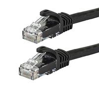 Monoprice Flexboot Series Câble de raccordement Ethernet Cat5e - RJ45 sans accroc, toronné, 350 MHz, UTP, 24 AWG, 30 m, noir