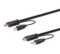 Monoprice HDMI USB Combo Cable - 10 Feet, 4K@60Hz, High Dynamic Range (HDR) for KVM Switches - Switch Series