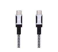 Monoprice Lot de 3 câbles de charge et de synchronisation USB Type-C vers Type-C - 0,9 m - Blanc - USB 2.0 jusqu'à 3 A/60 W - Compatible avec MacBook et Chromebook - Série Wrap
