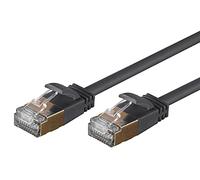 Monoprice SlimRun Cat6A Ethernet Patch Cable - Snagless RJ45, Stranded, S/STP, Pure Bare Copper Wire, 36AWG, 3m, Black, 5 Pack
