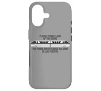 Monorail Please Stand Clear of The Doors Espagnol et Anglais Coque pour iPhone 17