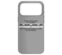 Monorail Please Stand Clear of The Doors Espagnol et Anglais Coque pour iPhone 17 Pro Max