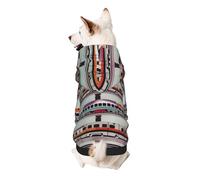 Monorail Sweat à capuche imprimé train pour chiot - Doux, confortable et respirant - Joli vêtement pour animaux de compagnie - Pour chien, chat et petits animaux de compagnie, taille XL
