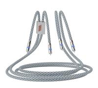 Monosaudio Câble RCA Hi-End A202R6R - 1,5 m - Fiche RCA plaquée rhodium 4N OFC en cuivre sans oxyde - Double blindage - Câble audio stéréo pour lecteur CD, amplificateur, platine, haut-parleur