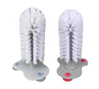 MonoSora Brosse de nettoyage à ventouse puissante pour verres, tasses et tasses 12 x 12,5 x 19 cm Matériau PP économie d'espace Support mural