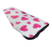 MonoSora Housse d'accoudoir de voiture en peluche pour console centrale avec motif cœur, compatible avec la plupart des véhicules (rose rouge)