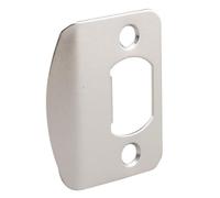 MonoSora Lot de 2 gâches de porte standard avec cale d'espacement, boîte à poussière et chevilles en bois, matériel de rechange en acier inoxydable