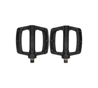 MonoSora Lot de 2 pédales de VTT de 9/16" avec système de roulement à 3 roulements en fibre de nylon pour VTT et descente Noir