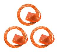 MonoSora Lot de 3 cordes torsadées pour EGO Power+ ST1500/ST1502/ST1504/STX Series, 2,4 mm de diamètre, 4,27 m, fil de débroussailleuse en nylon orange