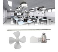 MonoSora Mini moulin à vent éducatif en plastique avec lumière LED rouge, rotation à 360 °, pour démontrer les principes des énergies renouvelables, environ 20 cm