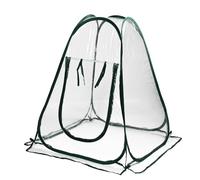MonoSora Mini serre pour plantes d'intérieur et d'extérieur, tente de plantes portable pliable avec housse en PVC et cadre en acier, 70 x 70 x 80 cm, comprend des clous au sol, pour fleurs, plantes