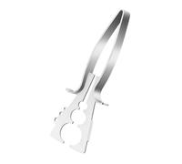 MonoSora Pince à épiler en acier inoxydable avec 6 trous pour chou frisé, blettes, romarin et thym 18 x 6 cm