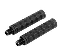 MonoSora Poignées de guidon pour scooter électrique HX X7 X8 X9 - Revêtement antidérapant en caoutchouc - Diamètre intérieur : 22 mm - Noir