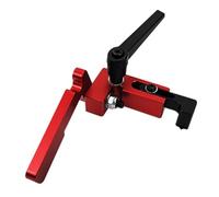 MonoSora Rail en T de type 75 pour scie à table de toupie et clôture de travail du bois CNC - Support en alliage d'aluminium - Rouge