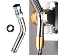 MonoSora Rallonge de pommeau de douche de 20,3 cm en acier inoxydable 304 chromé avec rondelle pour mise à niveau de salle de bain