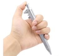 MonoSora Stylo roller à encre gel 2 en 1 - 0,5 mm - Outil de mesure multifonction pour écrire, dessiner, école, bureau, recharge noire (bleu)