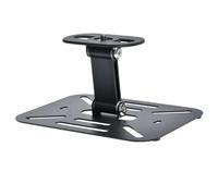 MonoSora Support de montage mural et plafond réglable à 360° pour projecteur - Construction en métal avec pivot à 360°, 15 x 17 x 6 cm, compatible avec interface à vis standard de 35,6 cm, noir/argent