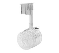 MonoSora Support de pommeau de douche réglable à ventouse pour salle de bain, rotation à 360°, sans perçage, forte capacité de charge, transparent/noir/gris/jaune transparent