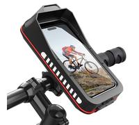 MonoSora Support de téléphone de vélo résistant aux chocs et étanche, ajustement sécurisé avec pinces réglables, pour smartphone, noir