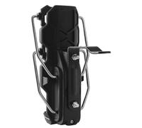 MonoSora Support pour bouteille d'eau pour moto, support de bouteille d'eau, support de tasse de 17 cm, compatible avec toutes les motos et vélos, support en métal ABS noir, siège de rétroviseur