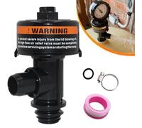 MonoSora Vanne de décharge manuelle à haut débit pour filtres de piscine et spa Clean Clear Plus Predator FNS EasyClean NS et SMBW 2k 4k Series - 98209800 - Noir