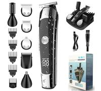 Monovon - Monovon Hair Clipper, Monovon Electric Shaver, with Digital Display, 16-in-1 Hair Clippers for Men, Rechargeable Waterproof Cordless Trimmer, Intelligent Anti-Pinch, Safe Shaving