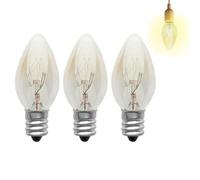 Monozoz 3/5 Ampoule À Sel 220V10W E12, Ampoules De Lampe À Sel, Ampoule De Lampe À Roche De Sel, Ampoule De Nuit E12 De L'Hima Laya, Ampoules D'éclairage De Remplacement pour Chauffe-Bougies